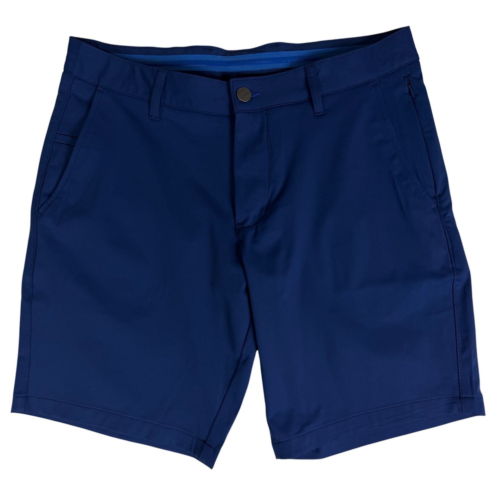 Twillory Performance Shorts Mens 32 Navy Blue Technical Fabric Tailored Fit Golf